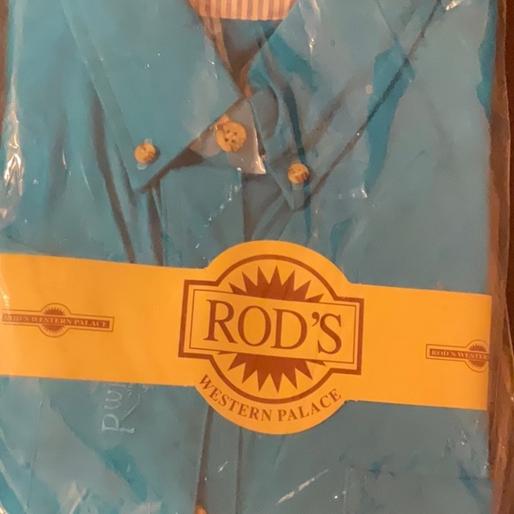 Rod’s Western Cotton Twill Button-Down Shirt - Picture 2 of 4